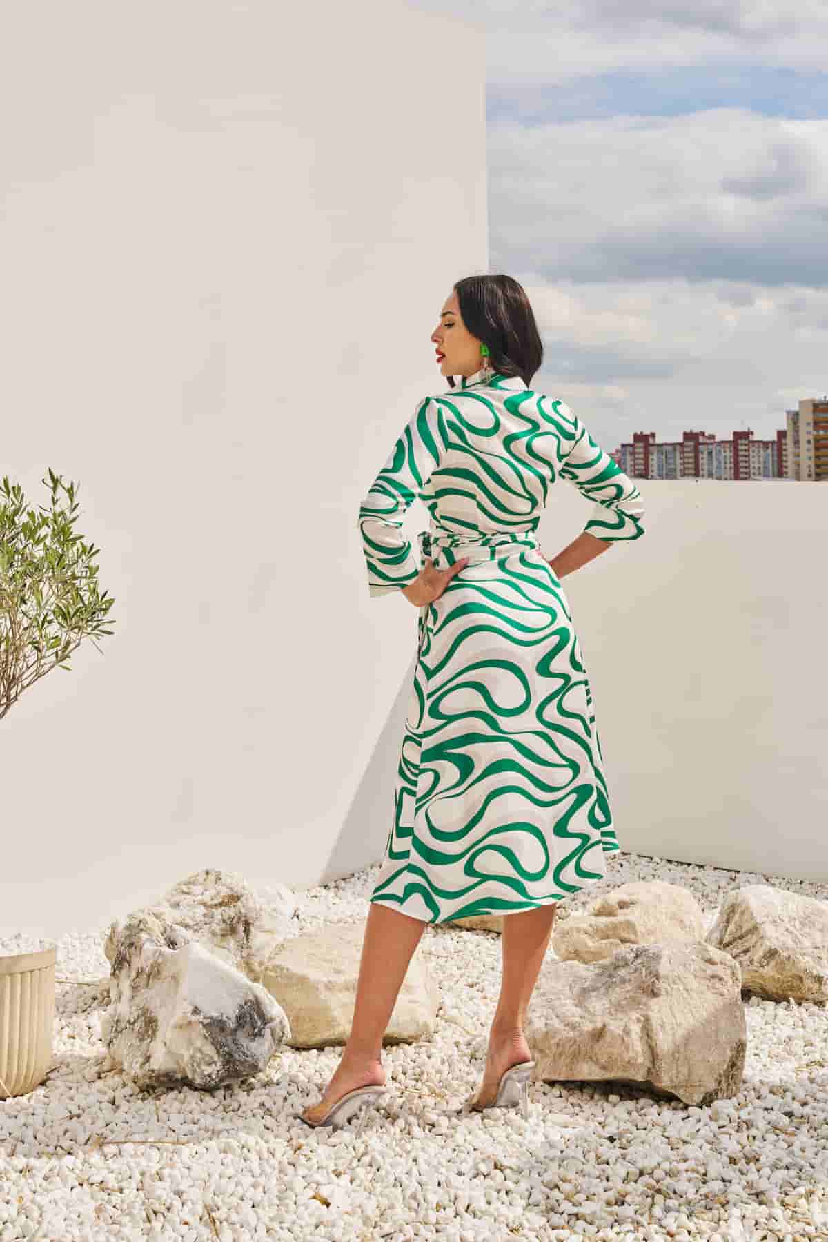 Dress "Green Wave"