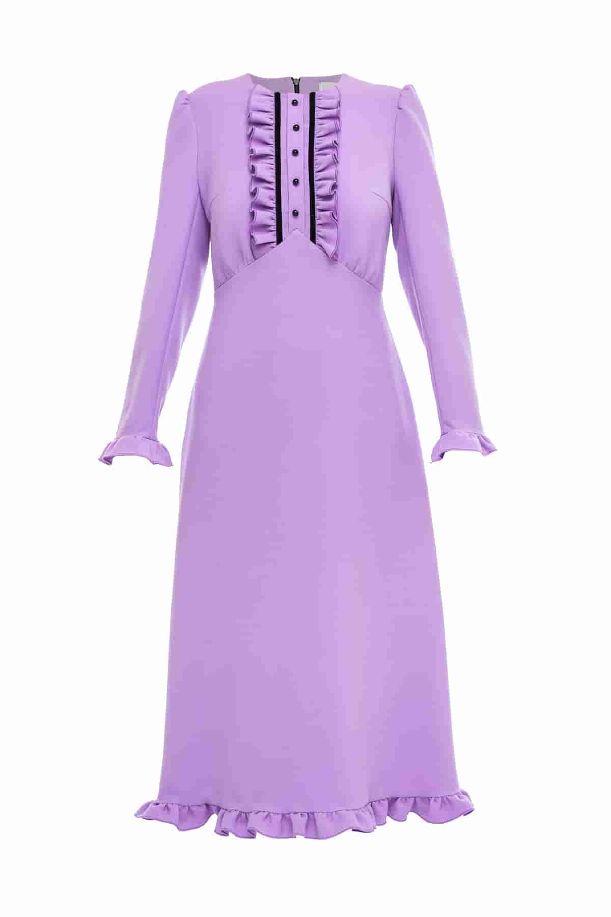 Lilac midi dress