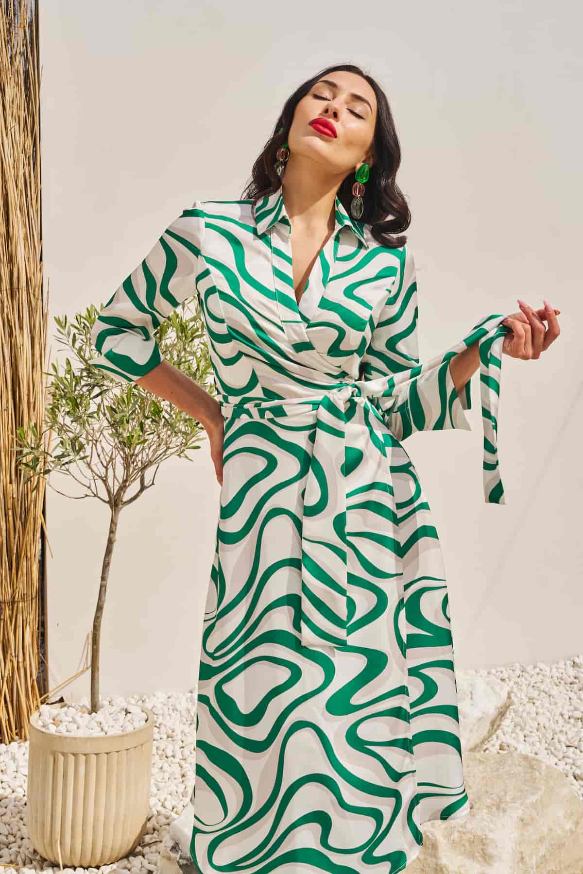Dress "Green Wave"