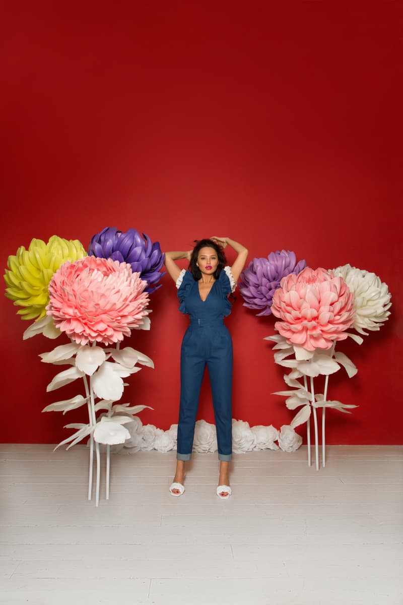 Denim overalls with detachable cotton straps.
