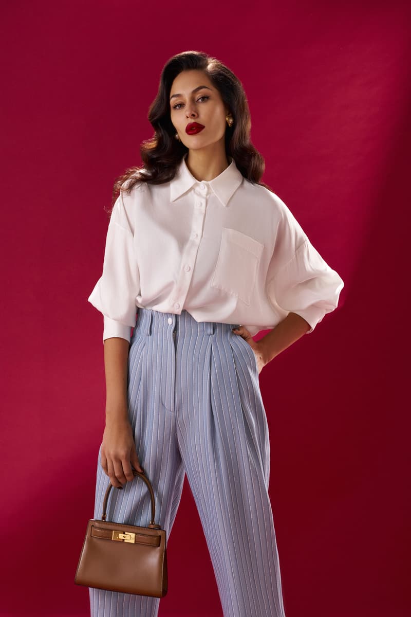 White shirt with dropped shoulders