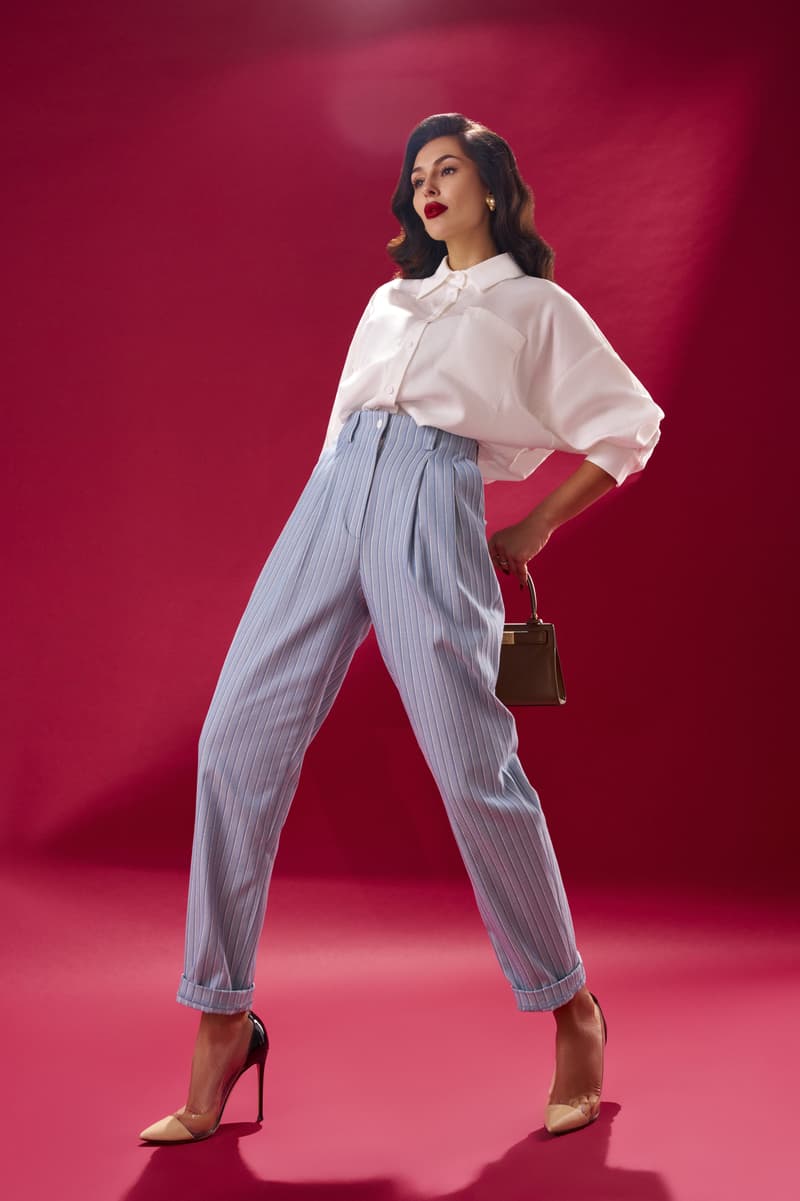 White shirt with dropped shoulders