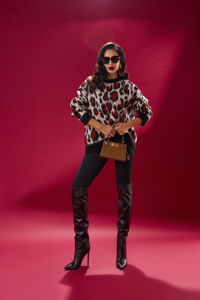 Leo print sweater