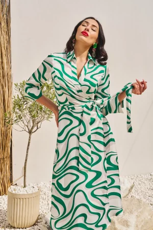 Dress "Green Wave"