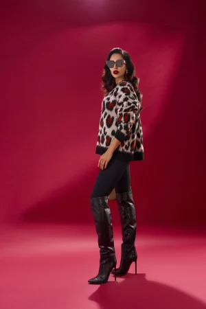 Leo print sweater - Image 3