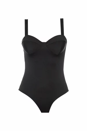 Black bodysuit with cups - Image 2