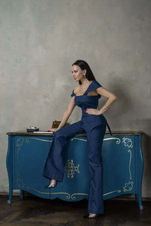 Corset denim top - Image 5