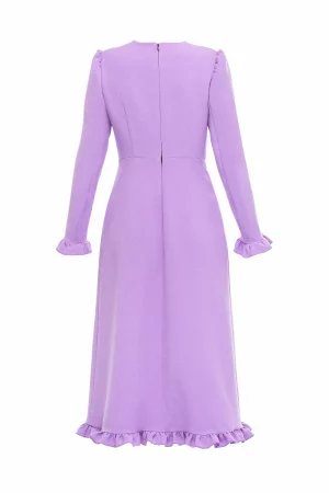 Lilac midi dress - Image 3