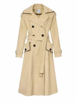 Cloak with contrasting trim - Image 2