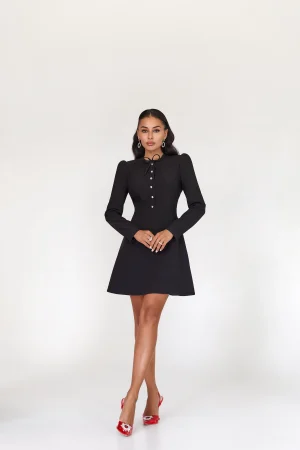 Crystal Button Dress - Image 2