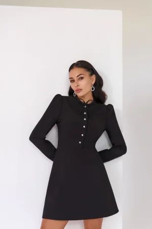 Crystal Button Dress - Image 5