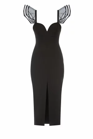 V-neck silhouette dress - Image 2