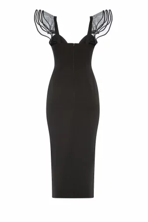 V-neck silhouette dress - Image 6